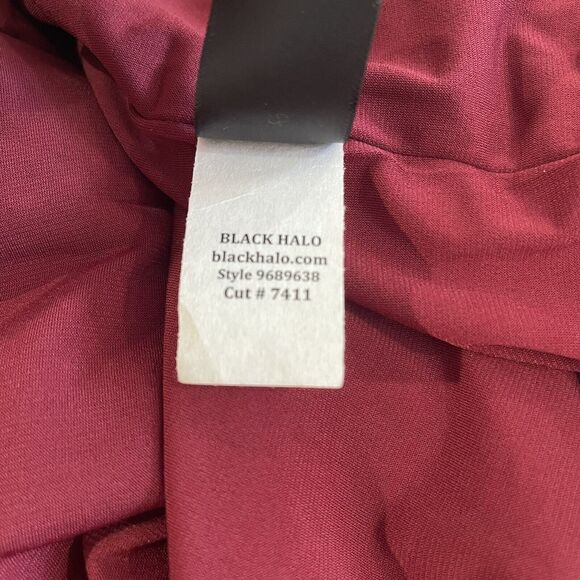 Black Halo Bowery Sequined Sheath Dress Size 2 Red Pinot Noir Holiday Formal NWT - Picture 11 of 12